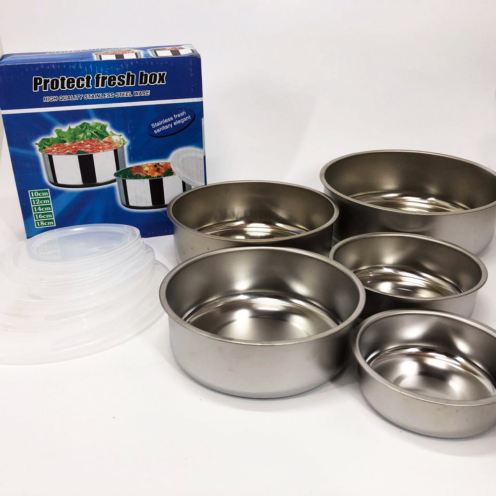 Набор пищевых контейнеров Unique UN-1515 5 шт из нержавеющей стали YT-14 Львов - изображение 11
