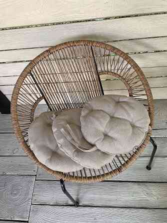 Подушка для стільців (38x38х5 см) кругла Decorator Мальмо колір бежевий 84-041 Київ