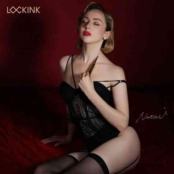 Тіклер-ручка з 5 насадками Lockink, металева, сіра Sex Aura Київ