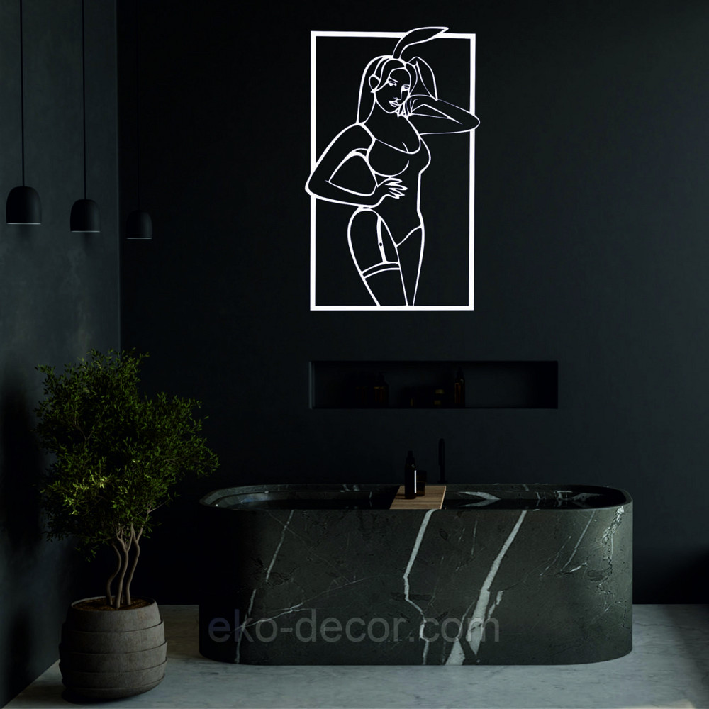 Декоративное настенное Панно «Плей-бой» Декор на стену 50*30 см, Белый Киев - изображение 7