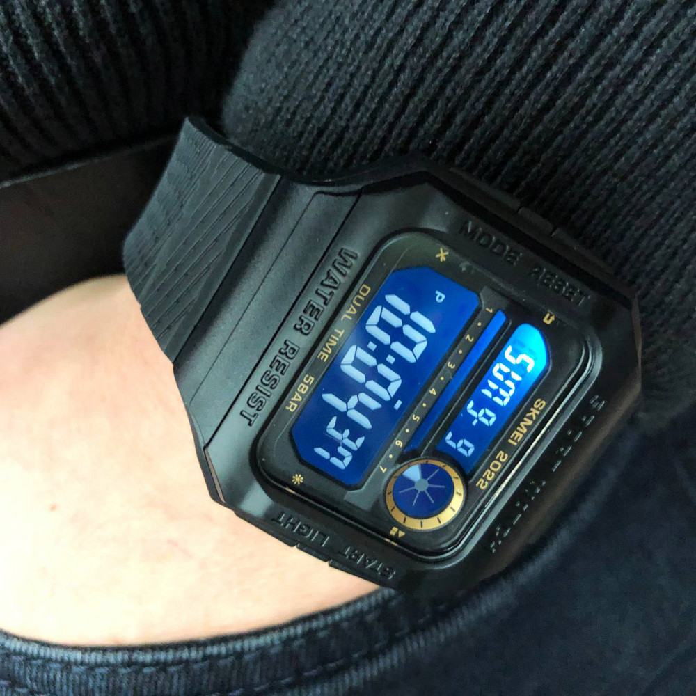 Годинники військові з офіційною гарантією SKMEI 2022GDBK, Чоловічі круглі спортивні годинники LY-60 Івано-Франківськ - фото 10