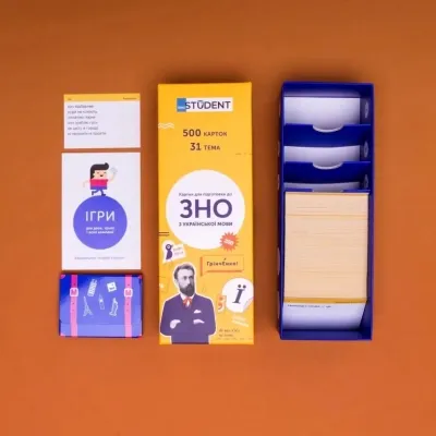 Навчальний набір English Student Картки для вивчення англійської мови ЗНО Українська мова (укр.) (591225954) Вінниця - фото 3