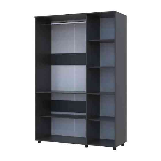 Шафа для одягу Doros Торн Антрацит 3 ДСП (штанга) 135х51.6х200 (DRS-012083) Дніпро