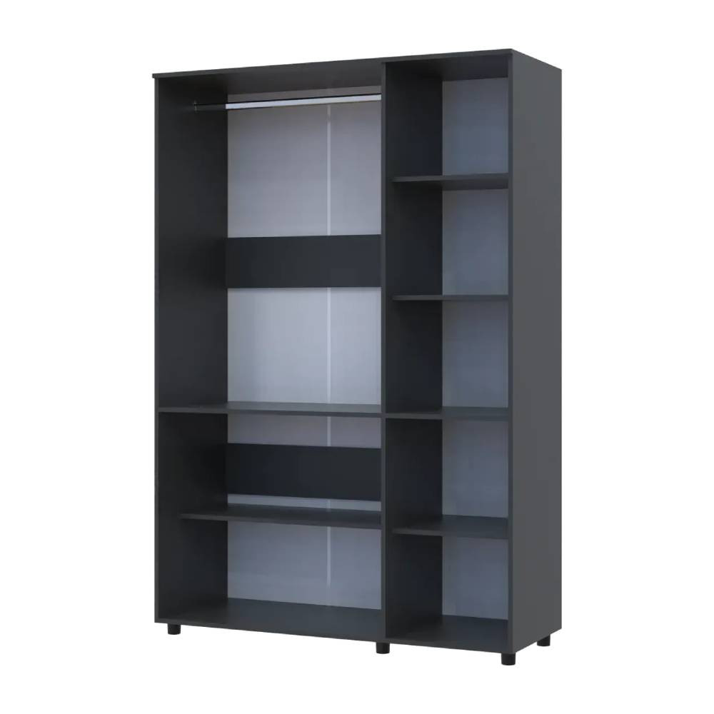 Шафа для одягу Doros Торн Антрацит 3 ДСП (штанга) 135х51.6х200 (DRS-012083) Дніпро - фото 6