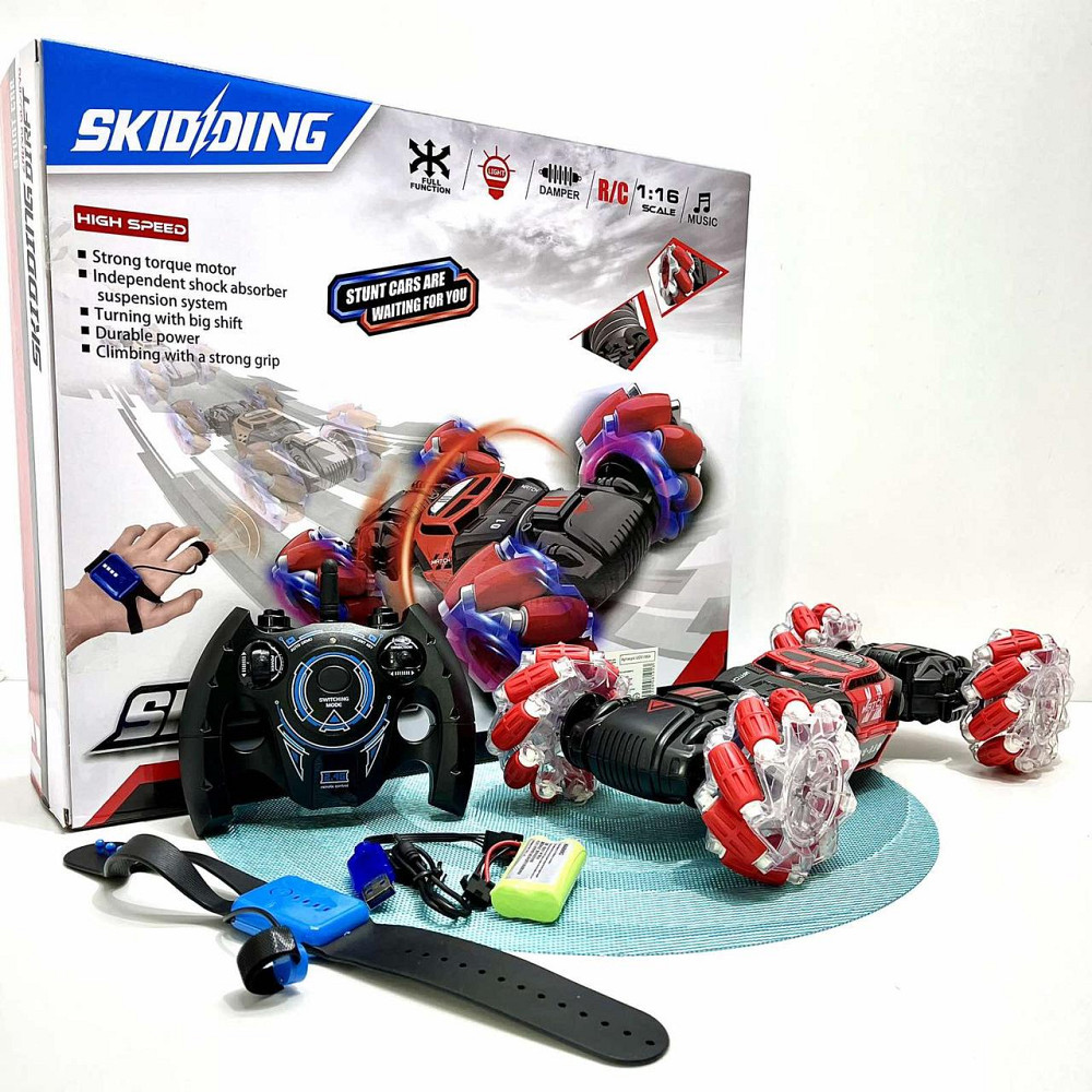 Машинка трюкова перевертень всюдихід на радіокеруванні від пульта та рукою музичні та світлові ефекти Червоний (UD2196A) Чернигов - изображение 9