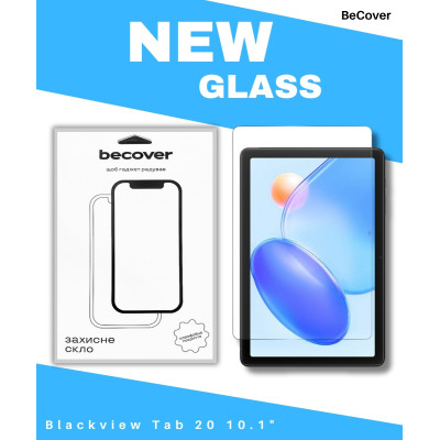 Стекло защитное BeCover Blackview Tab 20 10.1" (714606) Винница - изображение 1