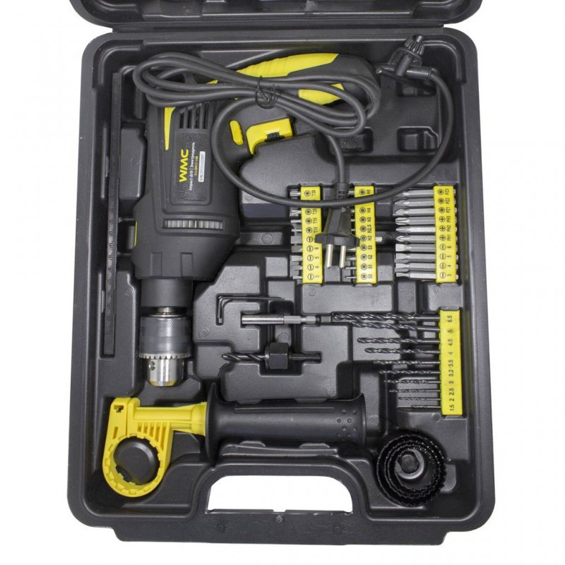 Набір інструментів з дрилем електричним,59пр.(220V,750W,0-2900об/хв),в кейсі WMC TOOLS WT-1059 Одесса - изображение 4