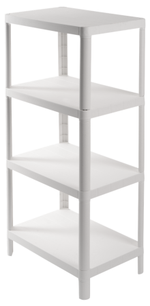 Етажерка 4-х ярусна Violet House 6030 Olympic WHITE 27х42х95 см (7040713) Київ