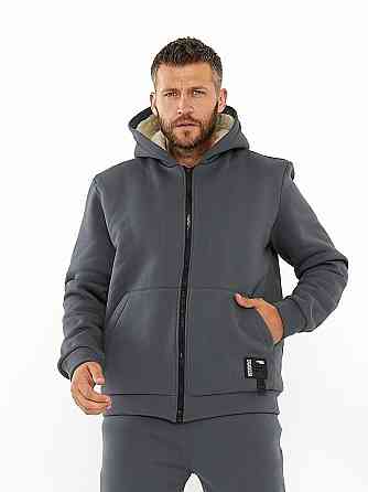 Чоловічий зимовий спортивний костюм на хутрі Сірий 52/54 Харків