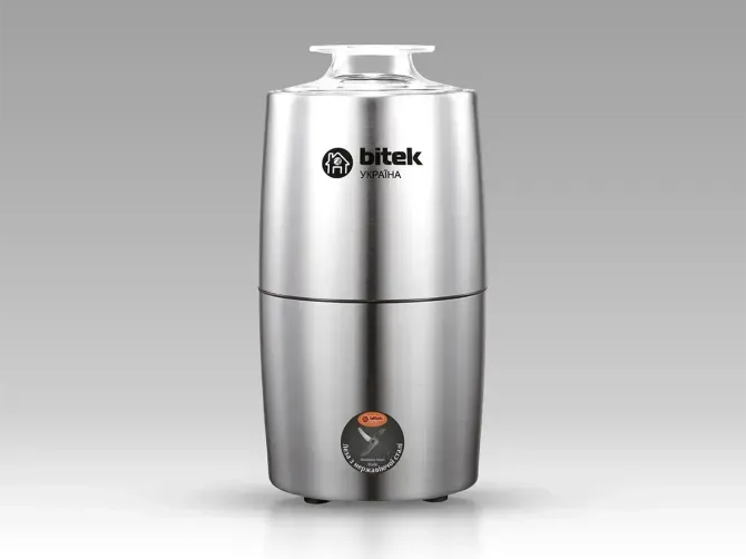 Кофемолка электрическая BITEK BT-7122 1000Вт 200г с ножами из нержавеющей стали и прозрачной крышкой Киев - изображение 4