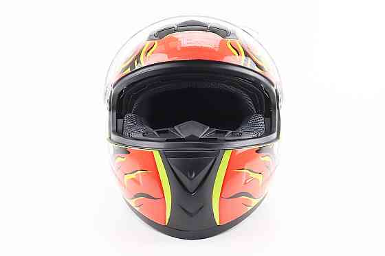 Шолом інтеграл, закритий+окуляри BLD-М61 М (57-58см), ЖОВТО-ПОМАРАНЧЕВИЙ "Buffalo" Київ