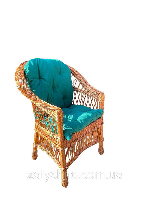 Плетеное кресло с подушкой Киев - изображение 7