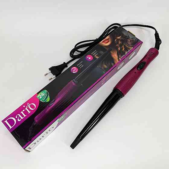 Плойка для локонів і утяжки волосся Dario DHC650C, Конусна плойка для завивки та укладання NB-15 Івано-Франківськ