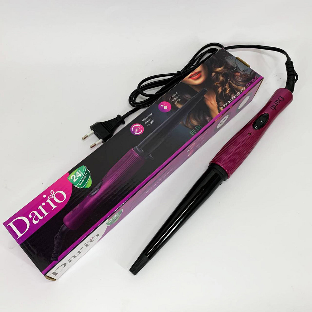 Плойка для локонів і утяжки волосся Dario DHC650C, Конусна плойка для завивки та укладання NB-15 Івано-Франківськ - фото 2