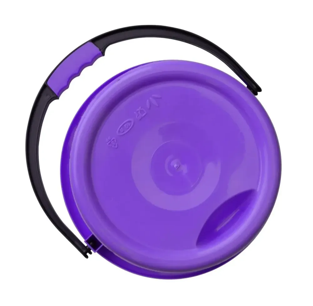 Відро пластикове 10 літрів "Комфорт" фіолетове з кришкою Ø 27.5 h = 27 см (Горізонт) Харків - фото 4