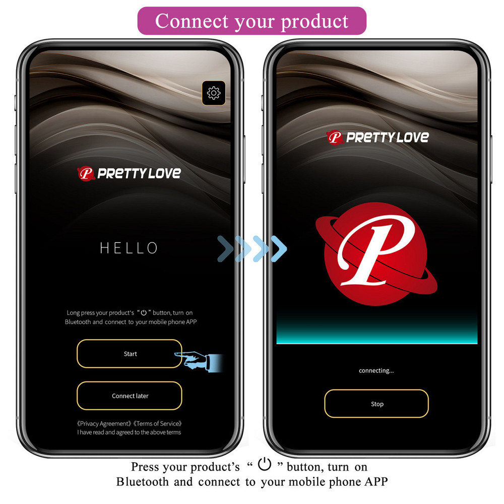 Виброяйцо с управлением из приложения PRETTY LOVE фиолет, 19.7 х 3.5 см Sex Aura Киев - изображение 10