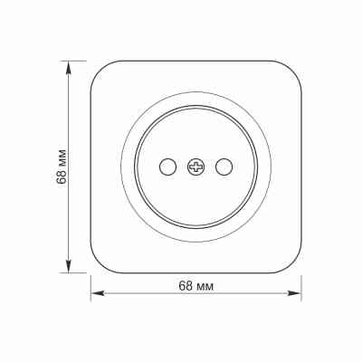 Розетка Videx BINERA IP20 зовнішня 1ая біла (VF-BNS21-W) Вінниця