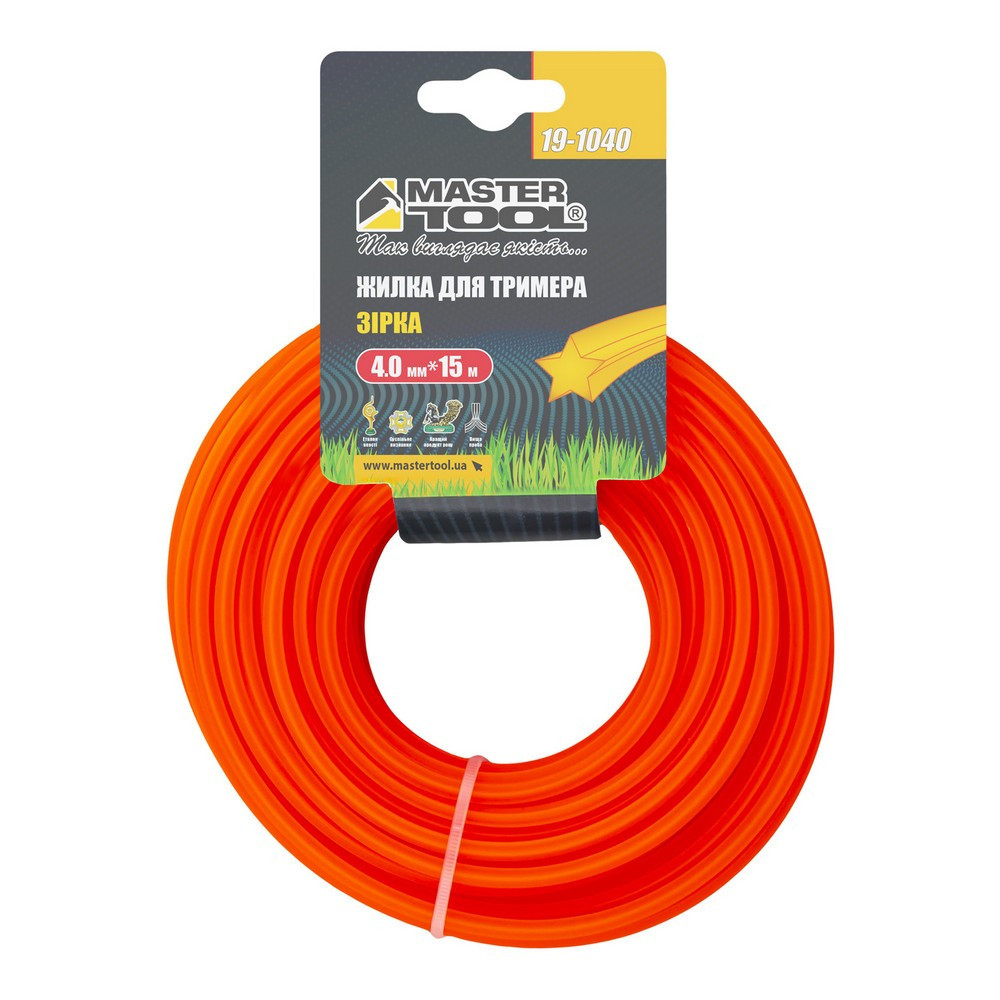 Волосінь для тримера MASTERTOOL ЗВІЗДА 4,00 мм 15 м 19-1040 Рівне - фото 2