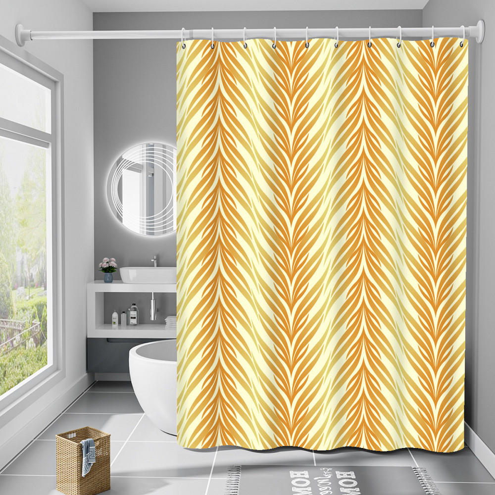 Шторка для ванны из полиэстера водонепроницаемая Bathlux 180x180 см с кольцами, занавеска для ванной комнаты Каменец-Подольский - изображение 1