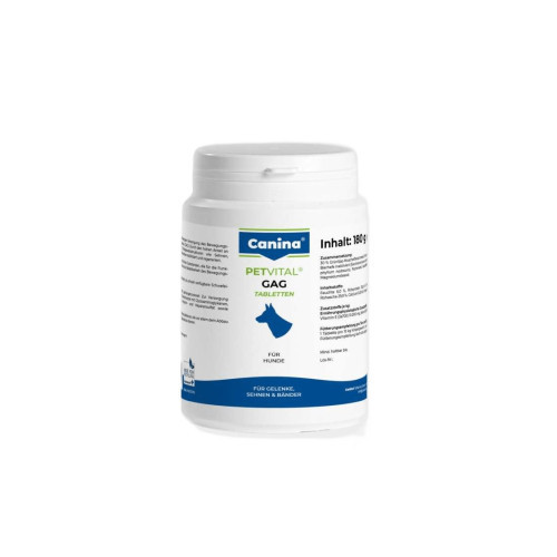 Мінеральний комплекс Canina Petvital GAG для собак для суглобів і тканин глюкозамін з екстрактом мідій 180 г 180 табл. Київ - фото 1