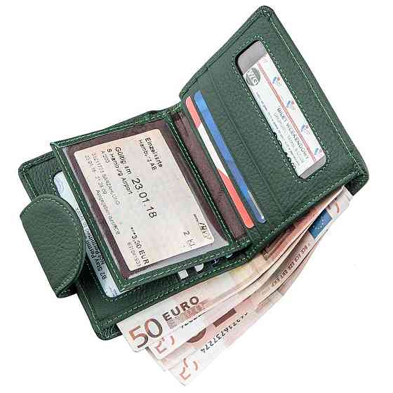 Кошелек женский компактный ST Leather 18959 Зеленый Киев