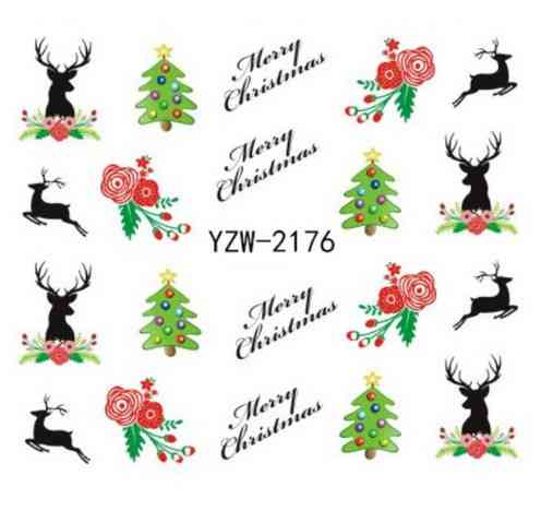 Новорічні наклейки на нігті Київ