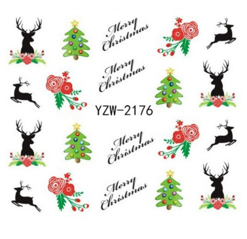 Новогодние наклейки на ногти Киев - изображение 2