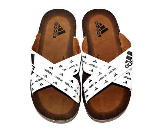 Мужские Шлёпанцы Тапочки Adidas Сланцы Белые Адидас ( размеры: 40,41,42,43,44,45) Днепр