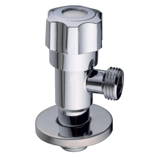 Кран для підключення сантехприладів Champion VAL-06 1/2x1/2 Chrome (нерж. сталь) (CH6196) Київ