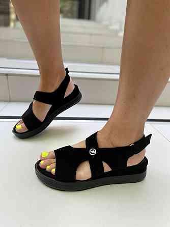 Olli БосонІжки жіночі OLLI Л-4-21747 чорні (літо, замша натуральна) (3656) 37р.38р. 38 Коломия