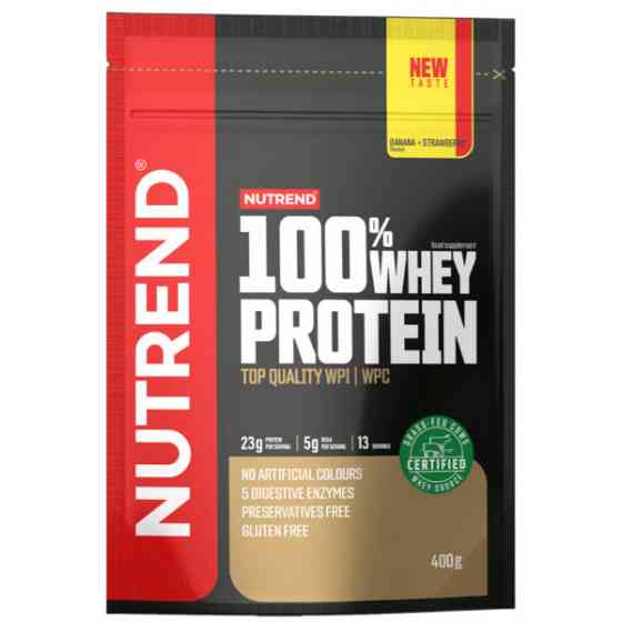 Протеин Nutrend 100% Whey Protein 400 g (Banana+strawberry) Луцк