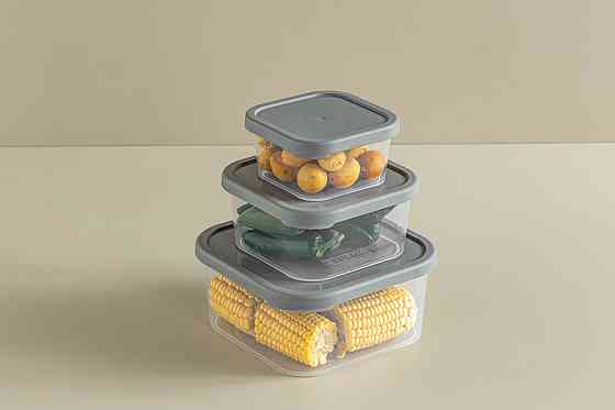 Набор контейнеров Idea Home 00815 Quick Box Gray 0.4/0.9/1.8 (00815 Gray) (7180058) Киев