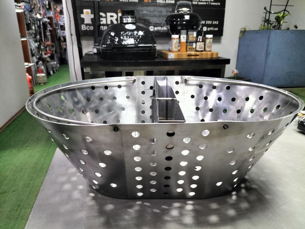 Корзинка для угля с разделителем для гриля Primo Oval XL 009875 Код: 009875 Ровно - изображение 4