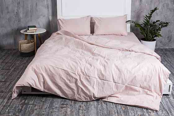 Ecotton Комплект постілі Ecotton двоспальний Євро Підковдра та 2 наволочки пудровий Парфе Коломия