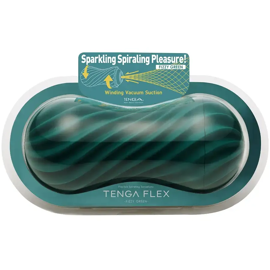 Мастурбатор Tenga FLEX Fizzy Green с изменяемой интенсивностью, можно скручивать, вакуум Львов - изображение 3