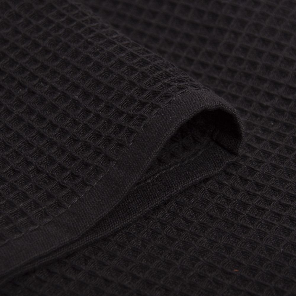 Вафельний рушник Ideal Textile 70х140 см 240 г/м2 (56860827) Чорний Чернівці - фото 3