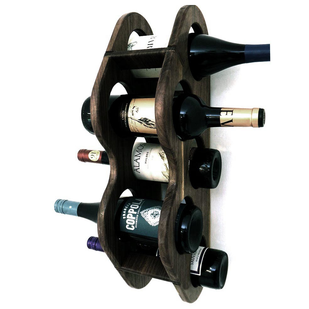 Настінна винна полиця "Камогава" мокко Миколаїв - фото 1