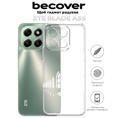 Чехол для мобильного телефона BeCover ZTE Blade A55 Transparancy (712288) Винница - изображение 5