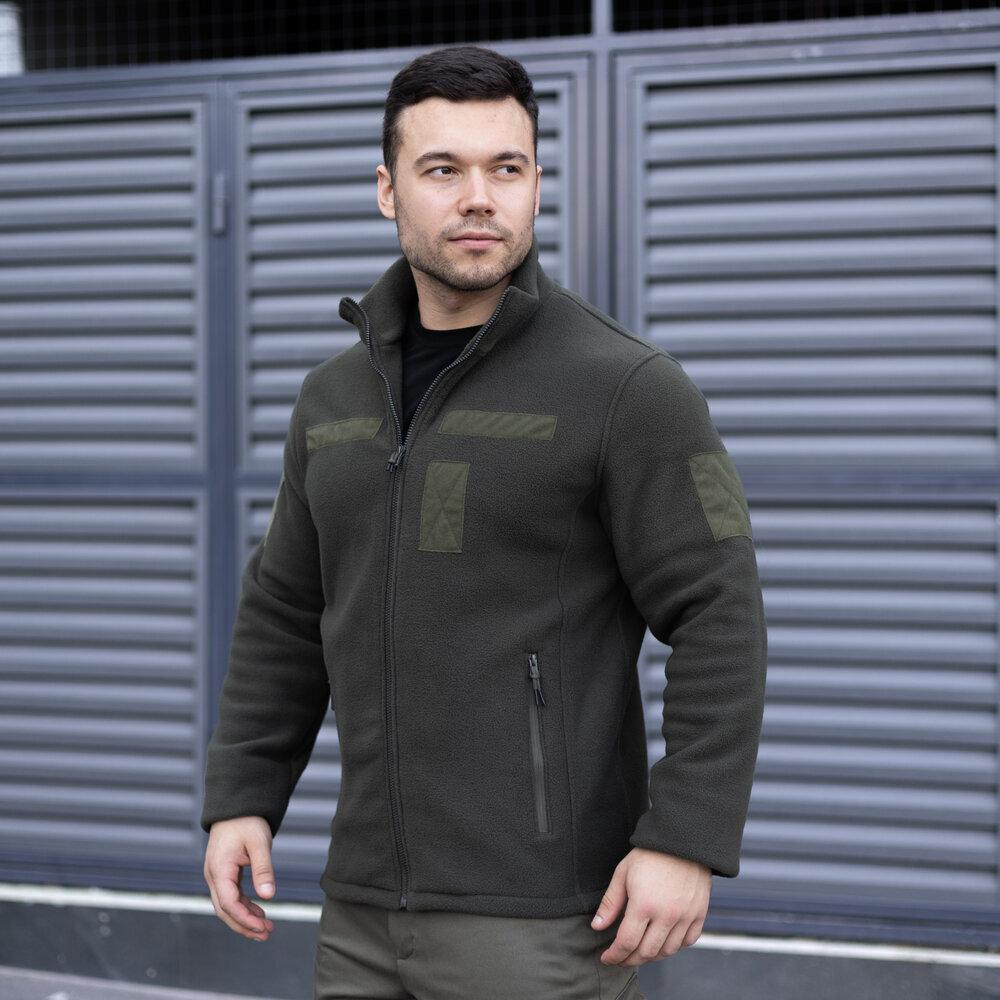 Толстовка тактическая флисовая Pobedov Voin с липучками Хаки 3XL BLto2 5413XLkh Киев - изображение 2