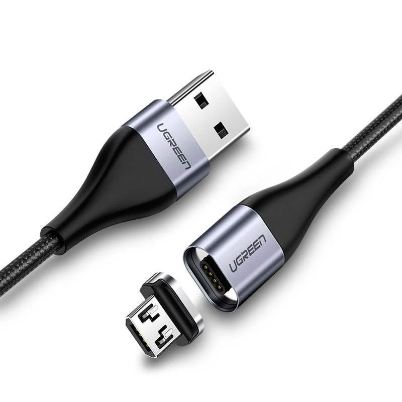 Магнитный кабель Micro USB Ugreen для зарядки и передачи данных (Черный, 1м) Николаев - изображение 1