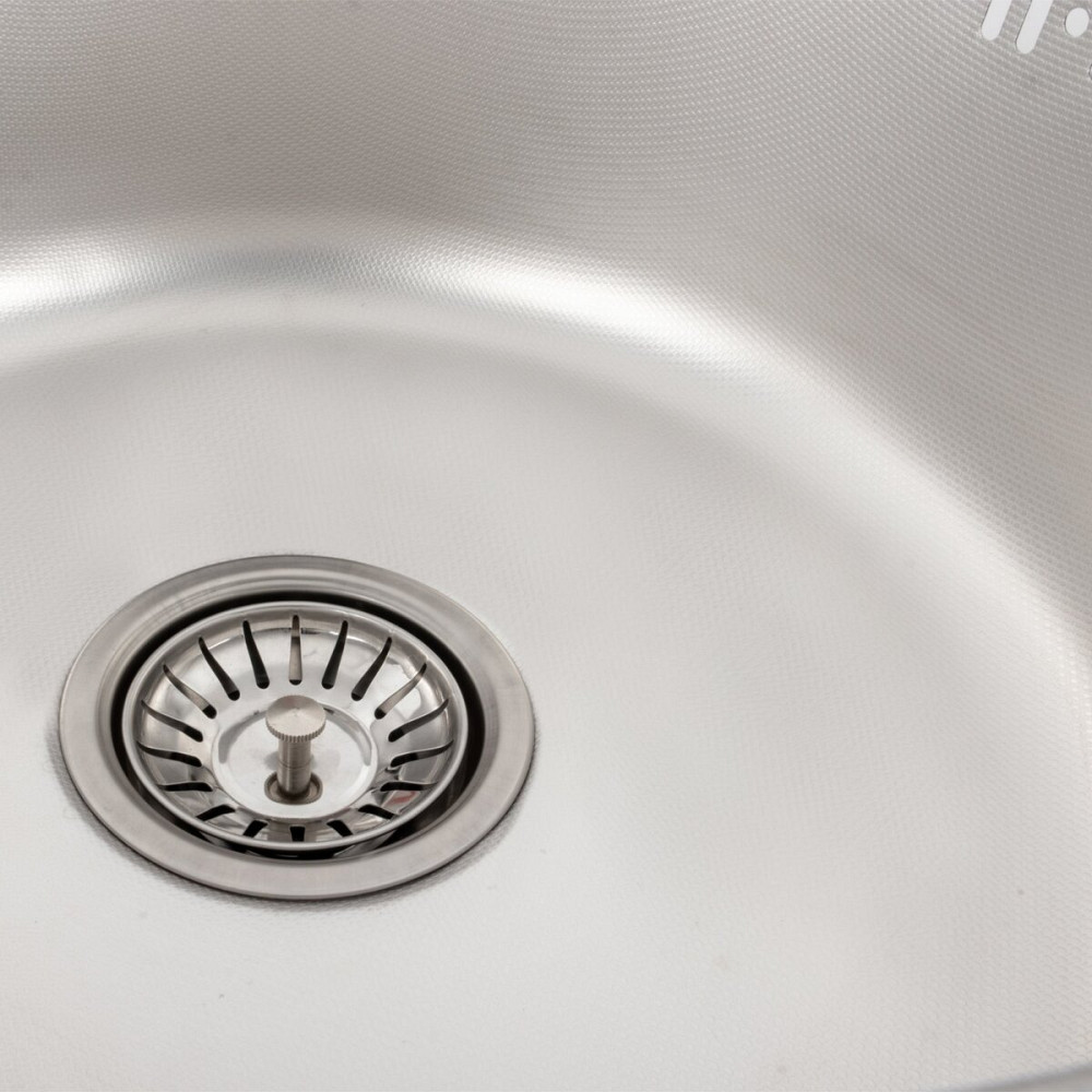 PLATINUM Кухонна мийка з нержавіючої сталі Platinum ДЕКОР 5745 (0,8/180 мм) Киев - изображение 5