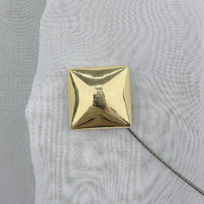 Магниты для штор и гардин Квадрат двусторонние набор 2 шт Золотистый (81-280) Киев - изображение 2