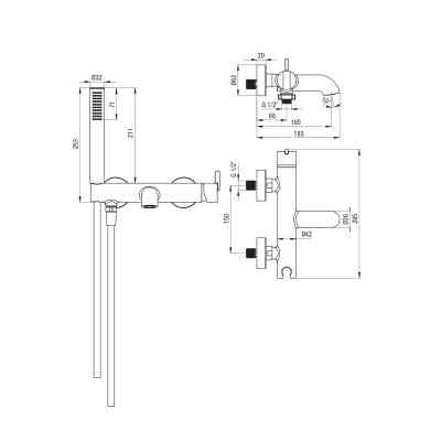 Душовий гарнітур Deante Silia (BQS_R11M) Вінниця
