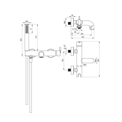 Душовий гарнітур Deante Silia (BQS_R11M) Вінниця - фото 2