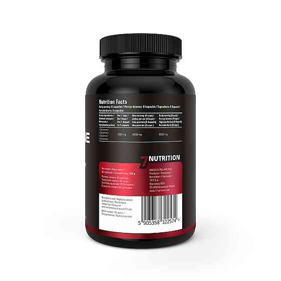 Глютамін 7 Nutrition Glutamine Max 1000 mg, 120 caps Луцьк