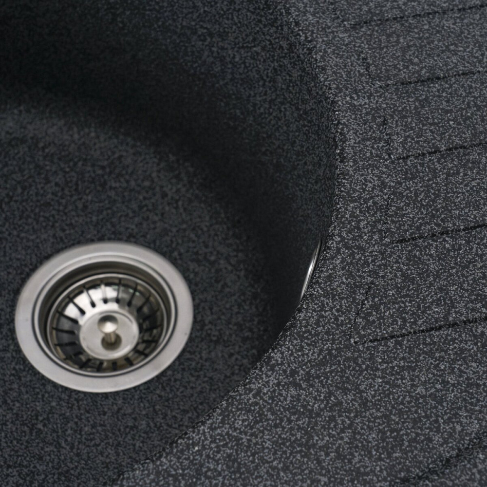 VALESO Гранітна мийка для кухні VALESO SOUL 6250 матова Графіт Киев - изображение 2