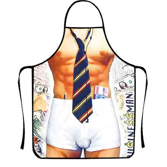 Прикольний фартух для чоловіків з краваткою 80 на 60 см різнобарвний Київ