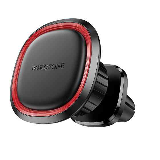 Автотримач для телефона BOROFONE BH124 Roman magnetic car holder (air outlet) Black and Red Одеса