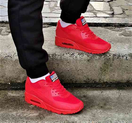 Кроссовки Красные NIke 90 Женские с Амортизацией Найк (размеры: 36,37) Днепр