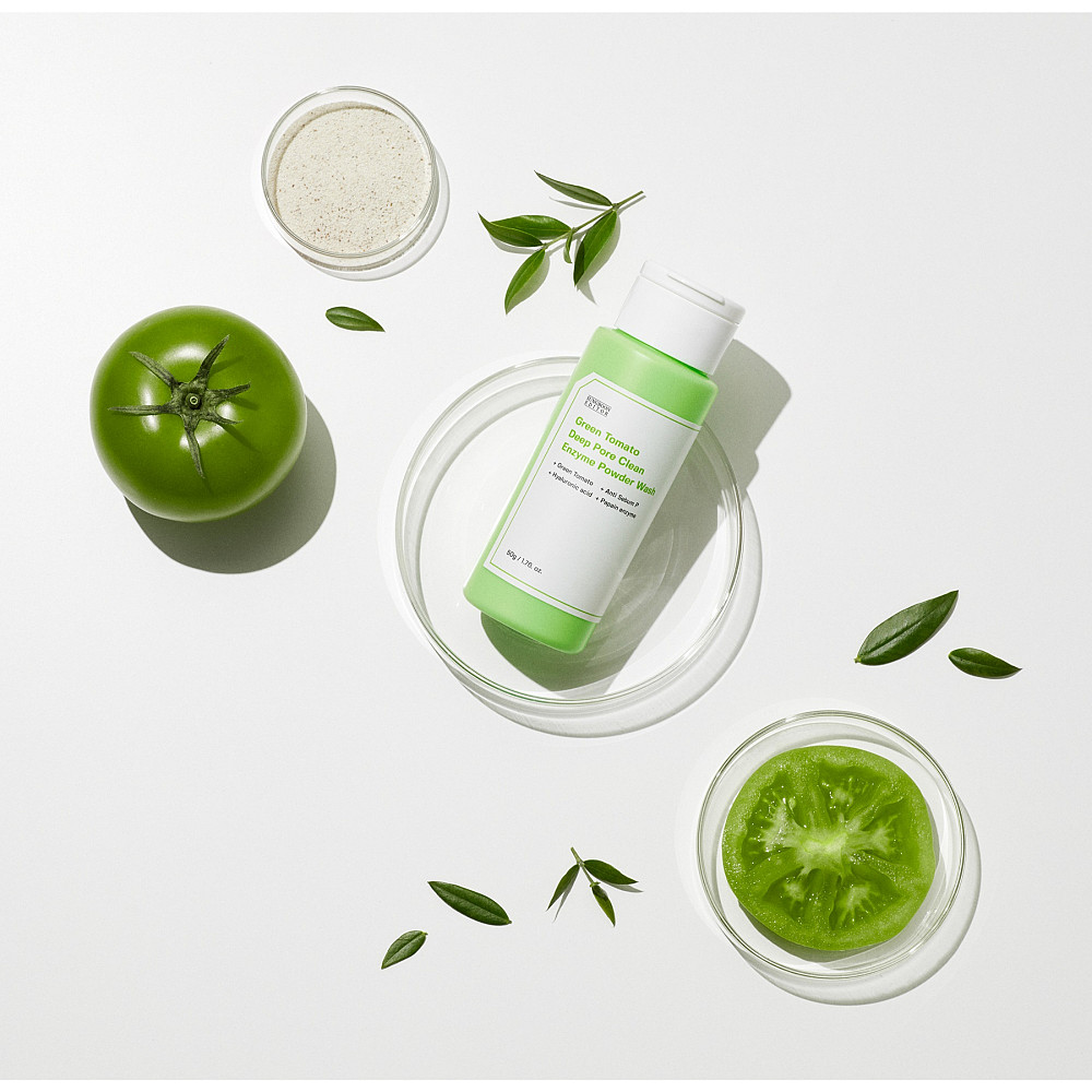 Пудра ензимна для очищення Green Tomato Deep Pore Clean Enzyme Powder Wash Sungboon Editor 50 г Київ - фото 2
